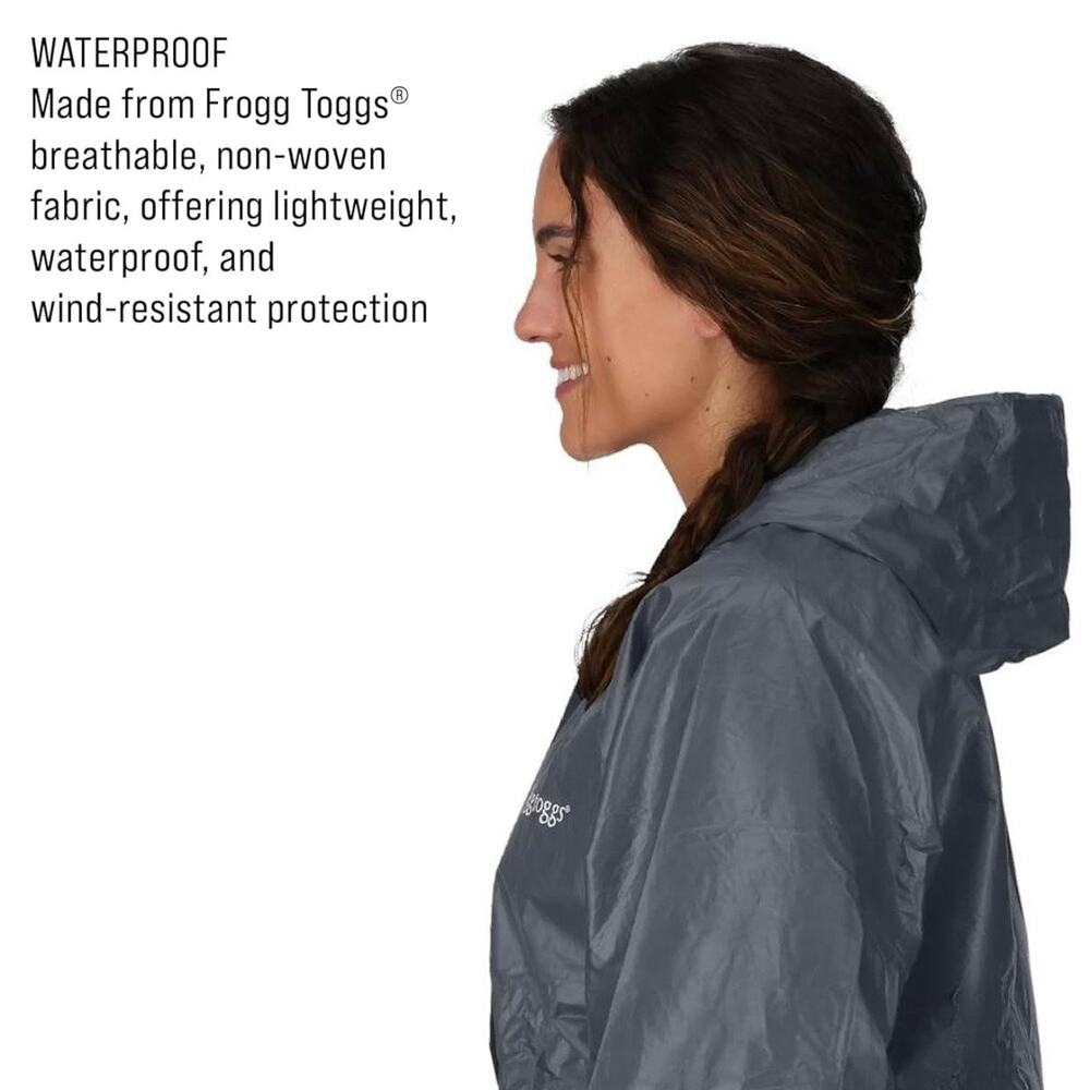 FROGG TOGGS L UltraLite2 Rain Suit 2Layer Waterproof Breathable Protective Black - Picture 6 of 10
